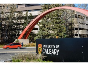 Pictured is University of Calgary entrance arch on Thursday, October 24, 2019. Azin Ghaffari/Postmedia Calgary