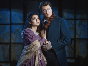 Soprano Mimi Khalil and Antoine Belanger in La Boheme. Photo by Trudie Lee for Calgary Opera.