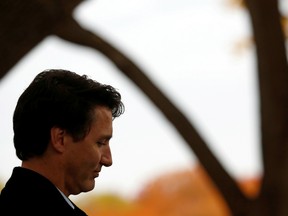 Liberal leader and Canadian Prime Minister Justin Trudeau campaigns for the upcoming election, at the Botanical Garden of Montreal, Quebec, October 16, 2019.