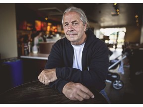 Bret Hart poses for a photo in Calgary on Wednesday September 6, 2017. Leah Hennel/Postmedia