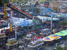 The packed midway at the 2019 Calgary Stampede on Tuesday, July 9, 2019.