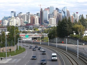 The City of Calgary downtown skyline is seen on Wednesday, September 11, 2019 from the west from a pedestrian bridge near Shaganappi Park near Bow Trail Jim Wells/Postmedia