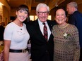 Invited guests enjoyed Ann McCaig's renowned hospitality and warmth on Sept. 23 at an event to support the Friends of the Canadian Museum for Human Rights. Pictured are Eda Libin, Alvin Libin and Ann McCaig. Courtesy, Monique de St. Croix