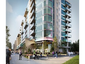 An artist's rendering of the exterior of the Theodore, by Graywood Developments, in Kensington.