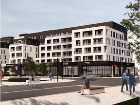 An artist's rendering of the exterior of Argyle, by Avi Urban, at University District.