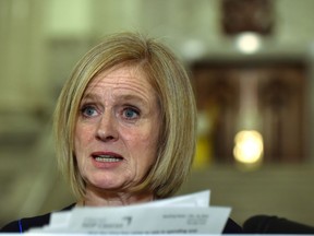 NDP Leader Rachel Notley responding to Premier Jason Kenney's televised address at thew Alberta Legislature in Edmonton, October 23, 2019. Ed Kaiser/Postmedia