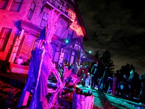The Trick or Treat house at Heritage Park during Ghouls' Night Out family-friendly Halloween Event. Saturday, October 26, 2019. Brendan Miller/Postmedia
