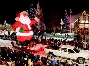 The Banff Santa Claus Parade of Lights.