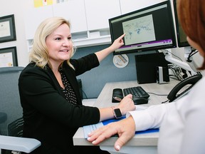 Nurse practitioner Niki VanStaden provides immunizations as well as travel safety tips to clients ahead of their trips abroad.