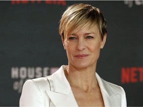 U.S. actress Robin Wright, who stars in and directs the Alberta-shot film, Land.