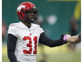 Calgary Stampeders' Tre Roberson.