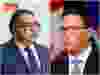 Mayor Naheed Nenshi, left, and Justice Minister Doug Schweitzer, right, are seen in Postmedia file photos.