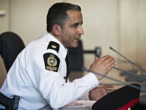 Insp. Chad Tawfik, then of the Edmonton Police Service on Thursday, May 21, 2015. Tawfik has recently been hired to serve as a deputy chief for the Calgary police. Codie McLachlan/Edmonton Sun/Postmedia Network