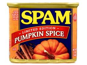 Spam pork product joins the pumpkin spice parade.