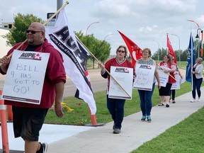 The leaders of the Alberta Union of Provincial Employees have lost touch with reality by asking for raises of almost eight per cent, says columnist.