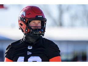 Calgary Stampeders quarterback Bo Levi Mitchell during practice at McMahon Stadium on Wednesday, November 6, 2019. Azin Ghaffari/Postmedia Calgary