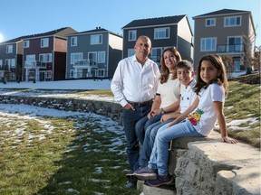 Maan Saleh and Saba Obaidi, with their children Zaid, 11, and Lana, 8, in Yorkville.
