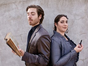 DIY Theatre's Much Ado About Nothing, starring actress (and artistic director) Shelby Reinitz with Joel David Taylor.