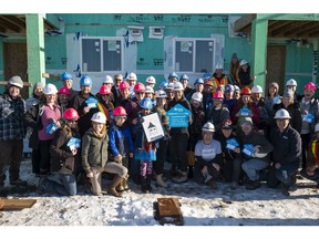 On National Housing Day, Nov. 22, 24 CREB realtors spent a day building at Habitat for Humanity Southern Alberta's 32-unit development in Silver Springs.