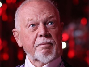 WASHINGTON, DC - JUNE 02:  Canadian sports commentator Don Cherry looks on prior to Game Three of the 2018 NHL Stanley Cup Final between the Washington Capitals and the Vegas Golden Knights at Capital One Arena on June 2, 2018 in Washington, DC.  (Photo by Bruce Bennett/Getty Images)