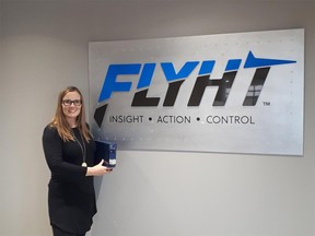Alana Forbes, chief financial officer with Flynt Aerospace. Supplied photo, for David Parker column. November 2019.