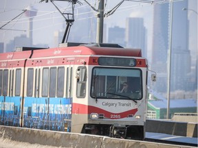 A CTrain photographed on Jan. 18, 2019.