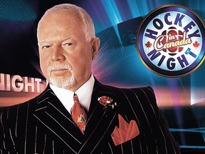 The status quo, until this week: Don Cherry on the set of Hockey Night in Canada when it was on CBC.