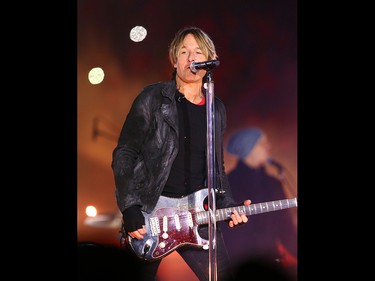 Keith Urban headlines the halftime show at the 107th Grey Cup in Calgary Sunday, November 24, 2019. Jim Wells/Postmedia