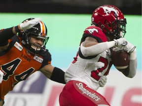 VANCOUVER. November 02 2019. BC Lions play the Calgary Stampeders in a regular season CFL football game at BC Place, Vancouver, November 2 2019. Gerry Kahrmann/Postmedia