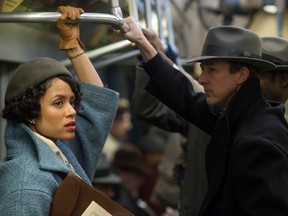 Mbatha-Raw as Laura Rose and Edward Norton as Lionel Essrog in Warner Bros. Pictures' drama 'Motherless Brooklyn.'