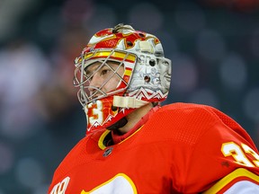 David Rittich has been solid in goal for the Flames so far this season.