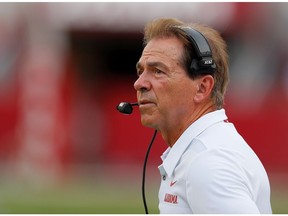 Nick Saban leads his Alabama Crimson Tide into battle against Jim Harbaugh's Michigan Wolverines on New Year's Day.