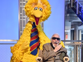FILE - DECEMBER 8, 2019: It was reported that Caroll Spinney, the longtime puppeteer behind Sesame Street characters Big Bird and Oscar the Grouch, died today, December 8,h 2019, at age 85 at his home in Connecticut, after living with Dystonia for some time. NEW YORK, NEW YORK - NOVEMBER 08: Sesame Street's Big Bird And Puppeteer Caroll Spinney Light The Empire State Building at The Empire State Building on November 08, 2019 in New York City. (Photo by Theo Wargo/Getty Images)