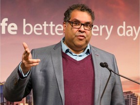 Calgary Mayor Naheed Nenshi says it gets more difficult to attract corporate offices skilled employees if the city is perceived as increasingly angry.