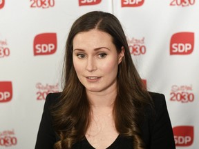 Sanna Marin of Finland's Social Democrates is pictured after she was elected to the post of Prime Minister in Helsinki, Finland, on December 8, 2019.