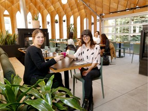 L-R, Owner, Michal Lavi and GM, Kylie Ward of Sidewalk Citizen restaurant for Off the Menu in Calgary on Thursday, November 14, 2019. Darren Makowichuk/Postmedia