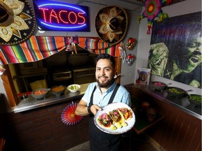 Alli Said, chef/co-owner of The Taco Shop, located inside Mikey's Juke Joint, at 918 12 Ave SW. for Off the Menu in Calgary on Thursday, November 28, 2019. Darren Makowichuk/Postmedia