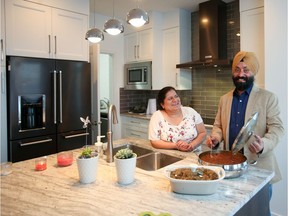 Jagbir Singh Kohli and Kuljit Kaur Kohli love the space for creativity that the combination of a generous kitchen and spice kitchen provide.