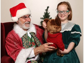 Miracle on 34th Street at Morpheus Theatre with Gino Savoia as Kris Kringle and Aurora b.C. Donev as Susan.
