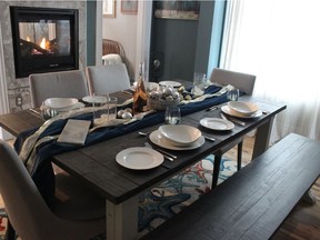 Invite cosy to the holiday table with a textured central runner and layering plates and chargers.