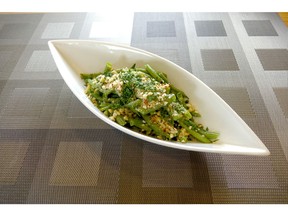 Green Beans with Hazelnut Butter for ATCO Blue Flame Kitchen for January 22, 2020; image supplied by ATCO Blue Flame Kitchen
