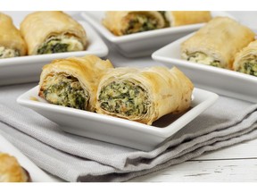 Spanakopita Rolls for ATCO Blue Flame kitchen for Dec. 18, 2019; image supplied by ATCO Blue Flame Kitchen