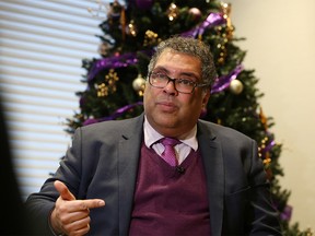 Calgary Mayor Naheed Nenshi was photographed during a year-end interview in his City Hall office, Wednesday December 18, 2019.  Gavin Young/Postmedia