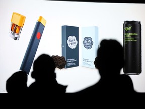 Canopy Growth unveiled the company's edible products at Hotel Arts in Calgary on Monday, December 9, 2019. Darren Makowichuk/Postmedia