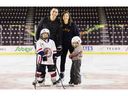 Calgary Flames assistant general manager Chris Snow has been diagnosed with ALS, also known as Lou Gehrig's disease.  Here Chris is joined by his wife Kelsie and his children.  Photo courtesy of the Calgary Flames.