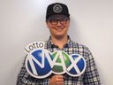 Joshua Caines of Calgary won $50 million in the Lotto Max drawing on August 30, 2019 and received his prize on Friday, December 20.  Caines didn't know he had a winning ticket for more than two months after the draw.