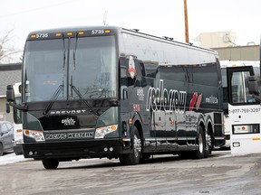 The Red arrow bus company in N.E. Calgary on Wednesday, October 30, 2019. Darren Makowichuk/Postmedia