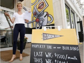 Kelly Doody, owner of The Social School, helped organize a tax revolt last summer when her business faced a 400 per cent tax hike. She says relief programs, like council is again proposing, have not been effective.