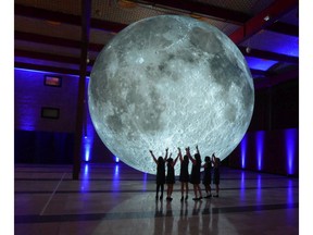 Museum of the Moon by Luke Jerram will open at Contemporary Calgary on Jan. 23, 2020. Courtesy,  Cork Midsummer Festival, UK, 2017