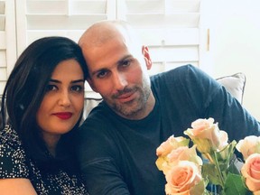 Evin Arsalani and her husband Hiva Molani.